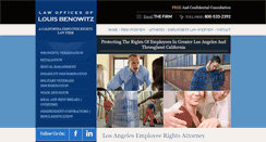 Desktop Screenshot of benowitzlaw.com